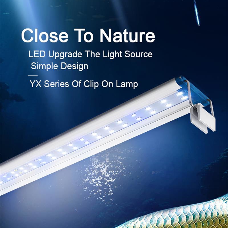 Planted Aquarium Pendant Light - Lámpara extensible impermeable con clip para