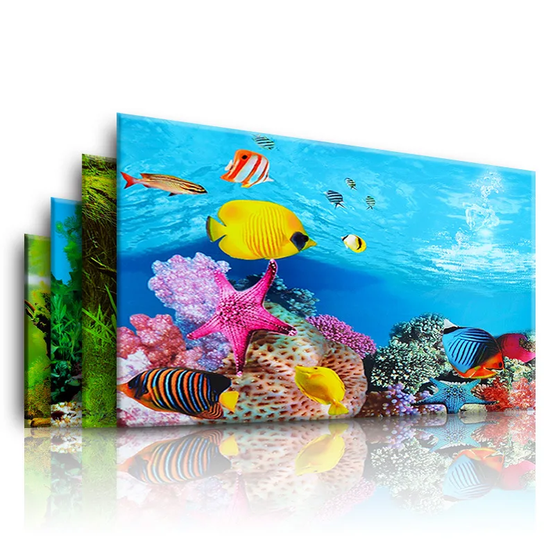 Aquarium Planted Background - Fondo para acuario, pegatina 3d, póster,