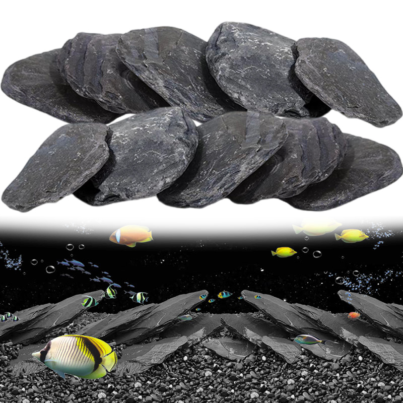 Planted Aquarium Hardscape - 500g/1000g Virutas de Pizarra para Acuario