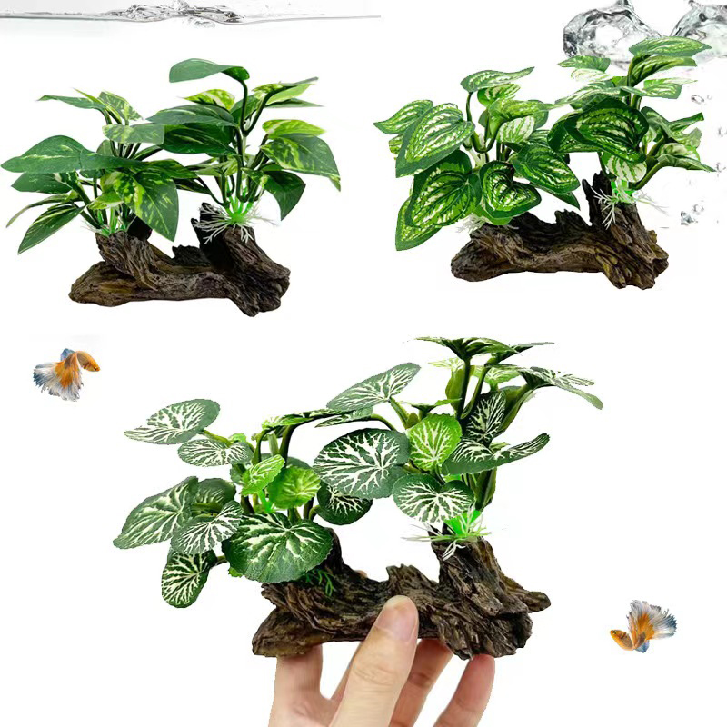 Aquarium Planted Background - Hierba Artificial subacuática para acuario, decoración
