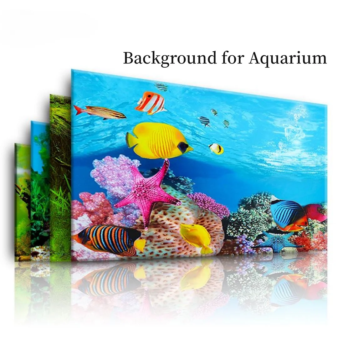 Aquarium Planted Background - Fondo acuario pegatina 3D cartel decoración