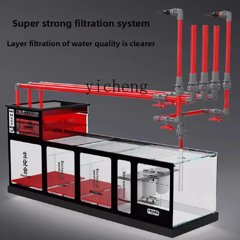 Aquarium Planted Tank Filter - Acuario L14 de vidrio ultra blanco