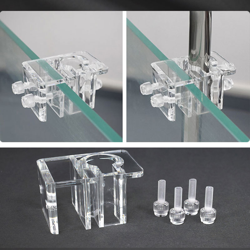 Aquarium Lily Pipe - Abrazaderas de tubo de agua acrílicas