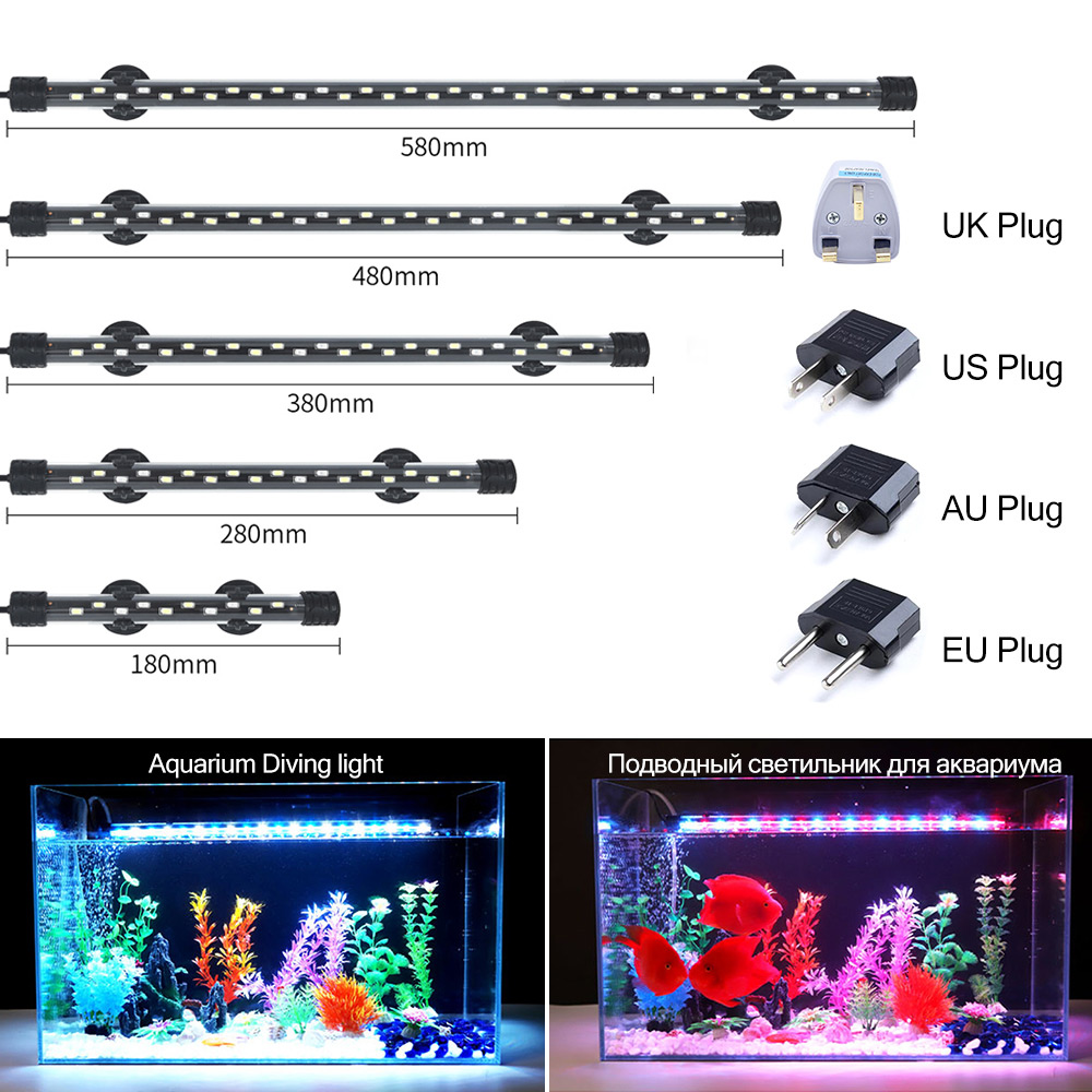 Aquarium Planted Tank Light - Luz LED para acuario de 90-260V,