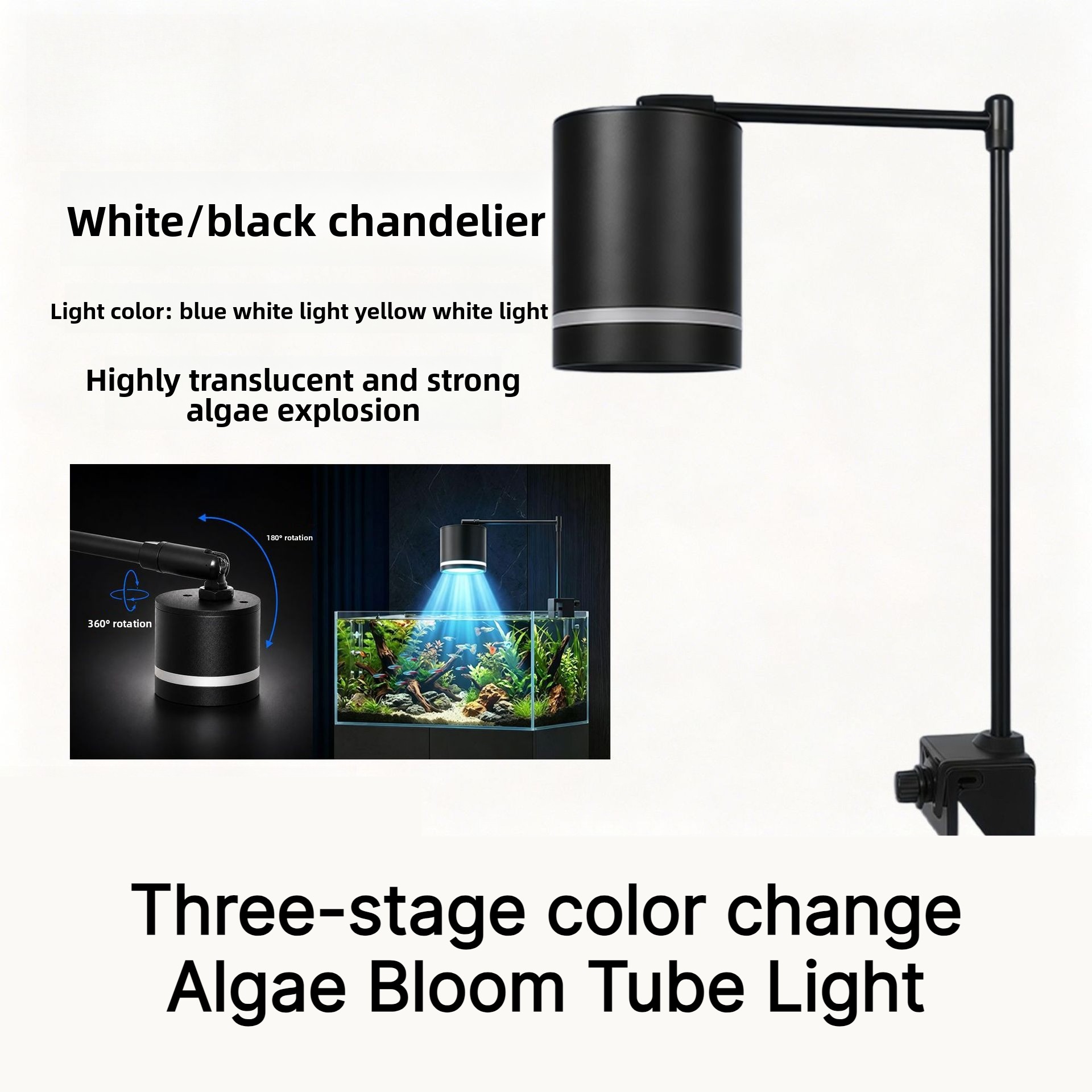 Planted Aquarium Pendant Light - Lámpara LED colgante para acuario, luz