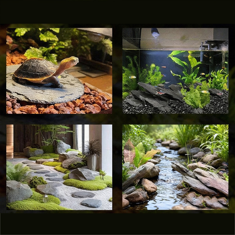 500g/1000g Virutas de Pizarra  - Planted Aquarium Hardscape reseña y precio