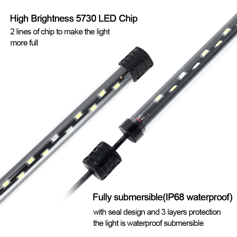 Luz LED para acuario, lámpara  - Aquarium Planted Tank Light reseña y precio