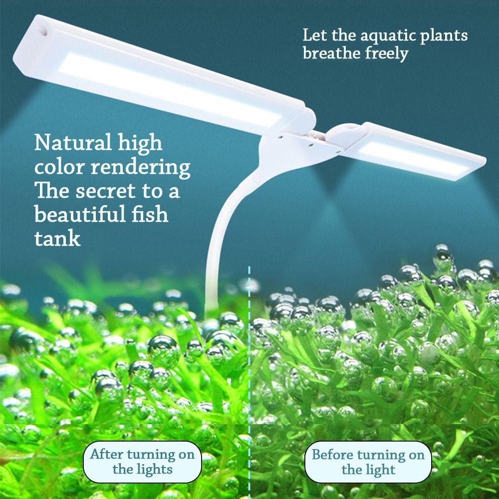 Iluminación LED súper delgada  - Aquarium Planted Tank Light reseña y precio