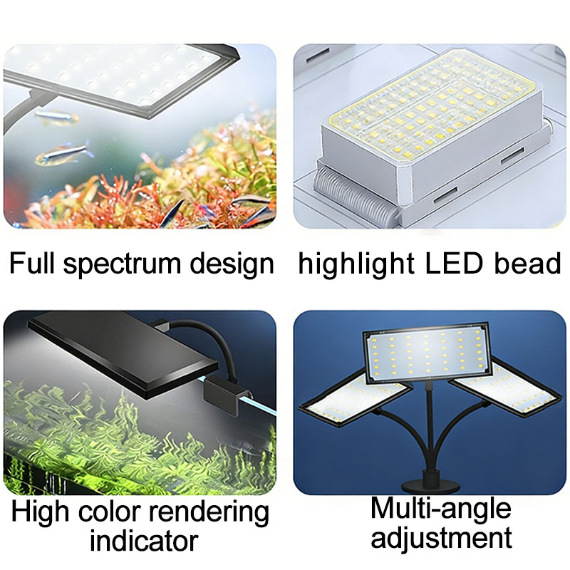 Lámpara LED de espectro comple - Aquarium Planted Tank Light reseña y precio