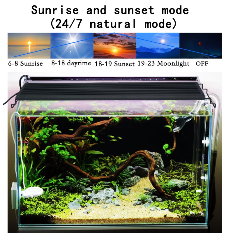 Lámpara LED para Acuario de Es - Aquarium Planted Tank Light reseña y precio