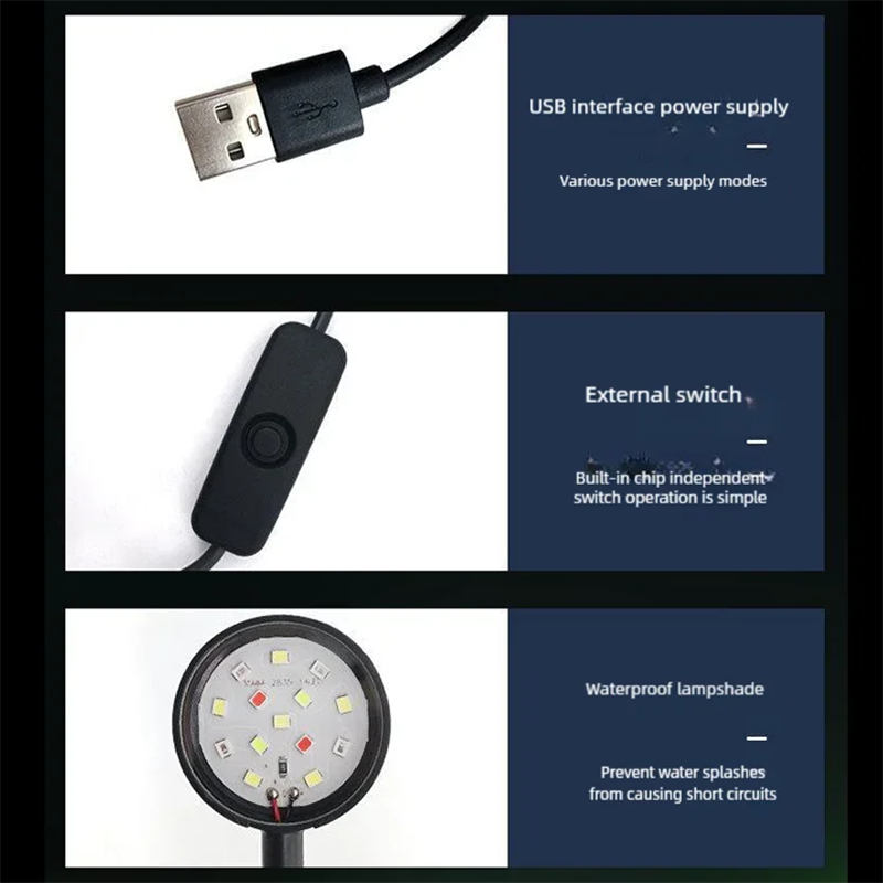 Lámpara LED USB con Clip para  - Aquarium Planted Tank Light reseña y precio